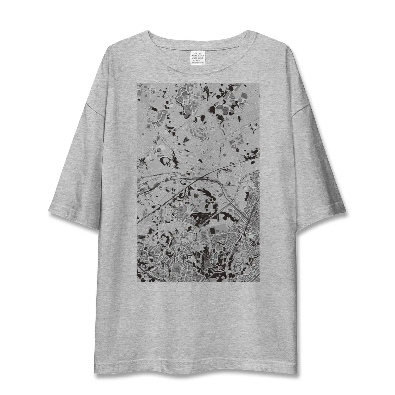 【西谷(神奈川県)】地図柄ビッグシルエットTシャツ