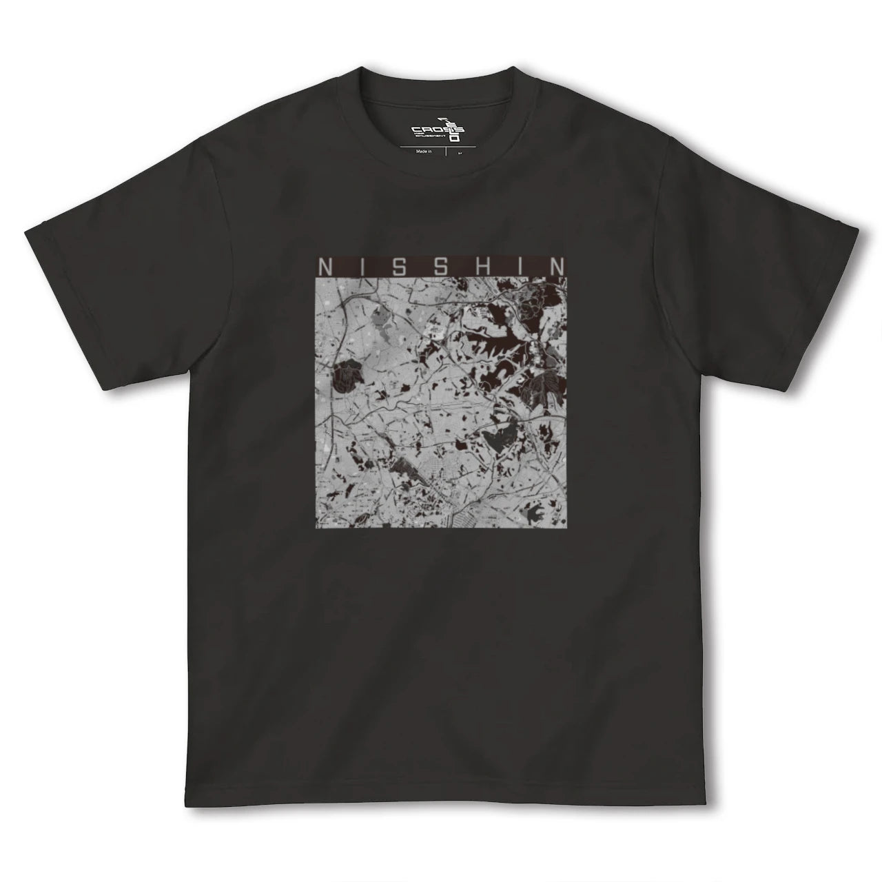 【日進(愛知県)(愛知県)】地図柄ヘビーウェイトTシャツ
