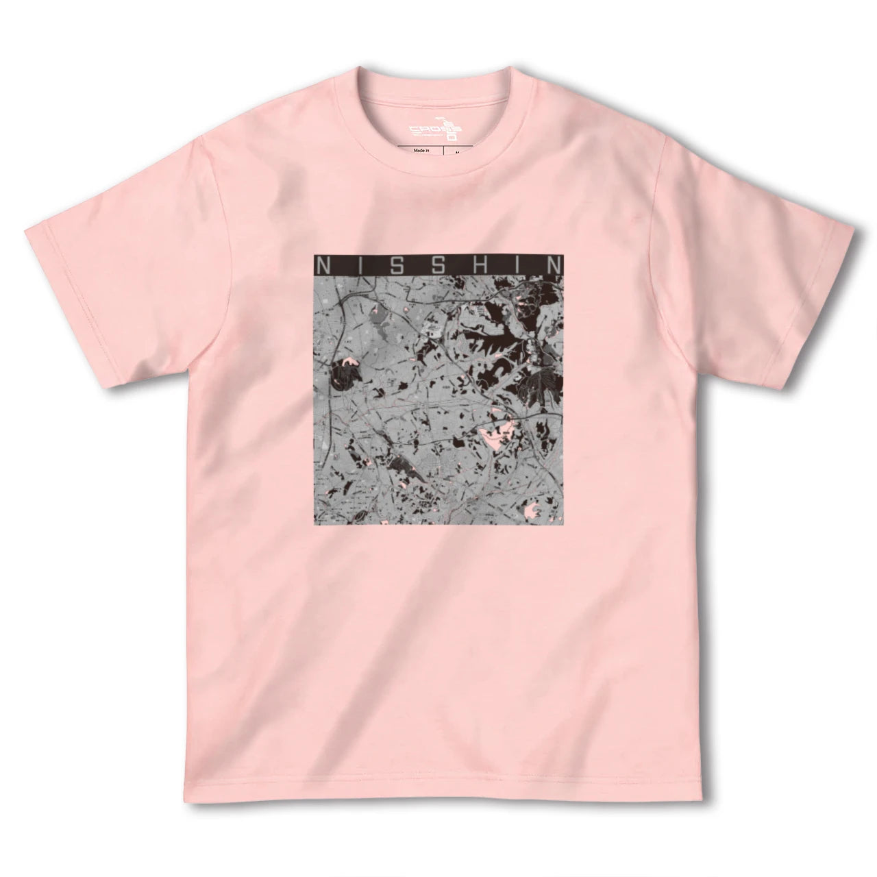 【日進(愛知県)(愛知県)】地図柄ヘビーウェイトTシャツ