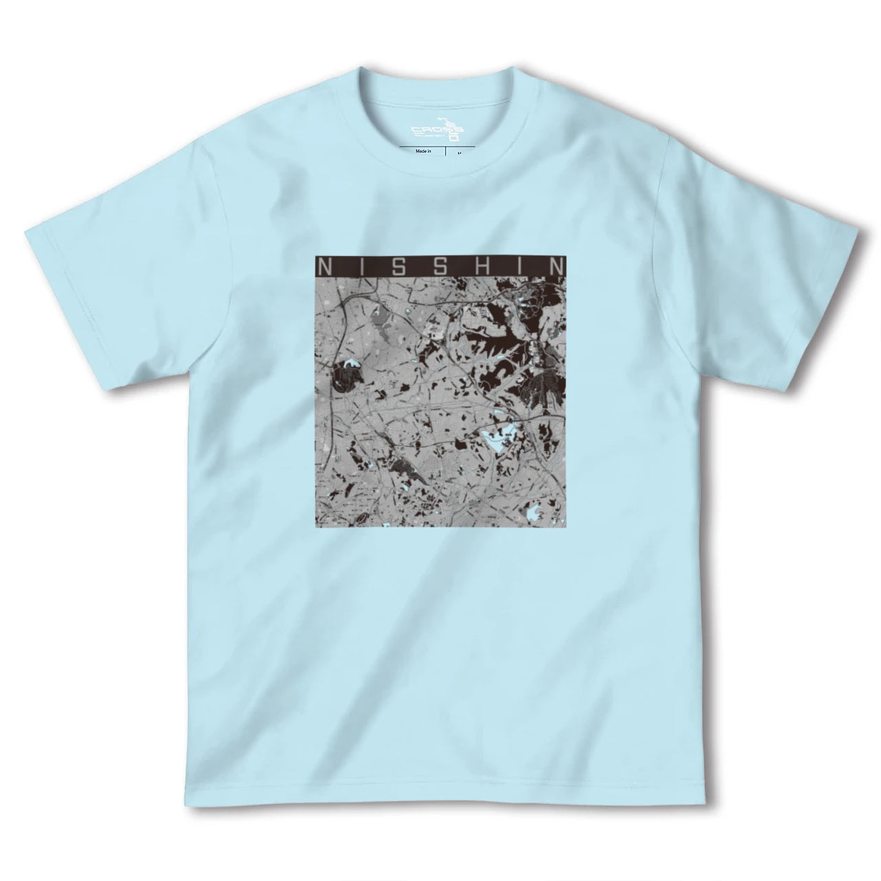 【日進(愛知県)(愛知県)】地図柄ヘビーウェイトTシャツ