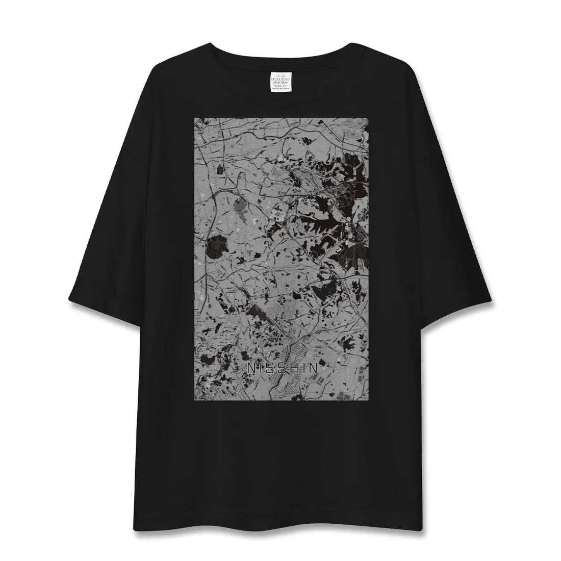 【日進(愛知県)(愛知県)】地図柄ビッグシルエットTシャツ