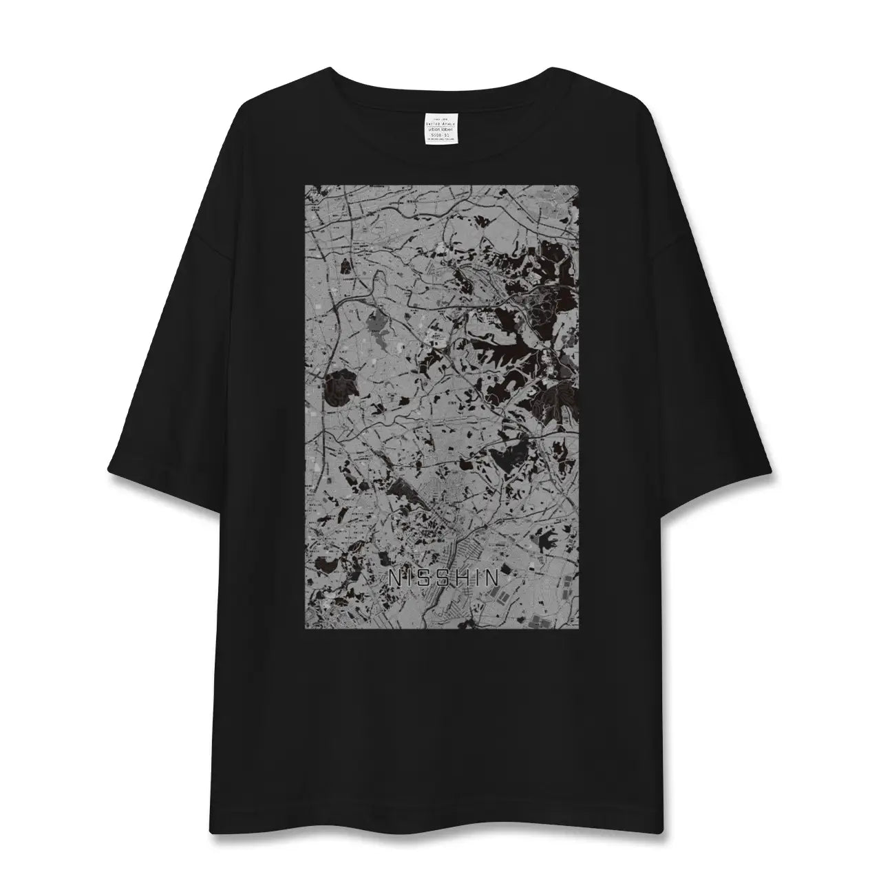 【日進(愛知県)(愛知県)】地図柄ビッグシルエットTシャツ