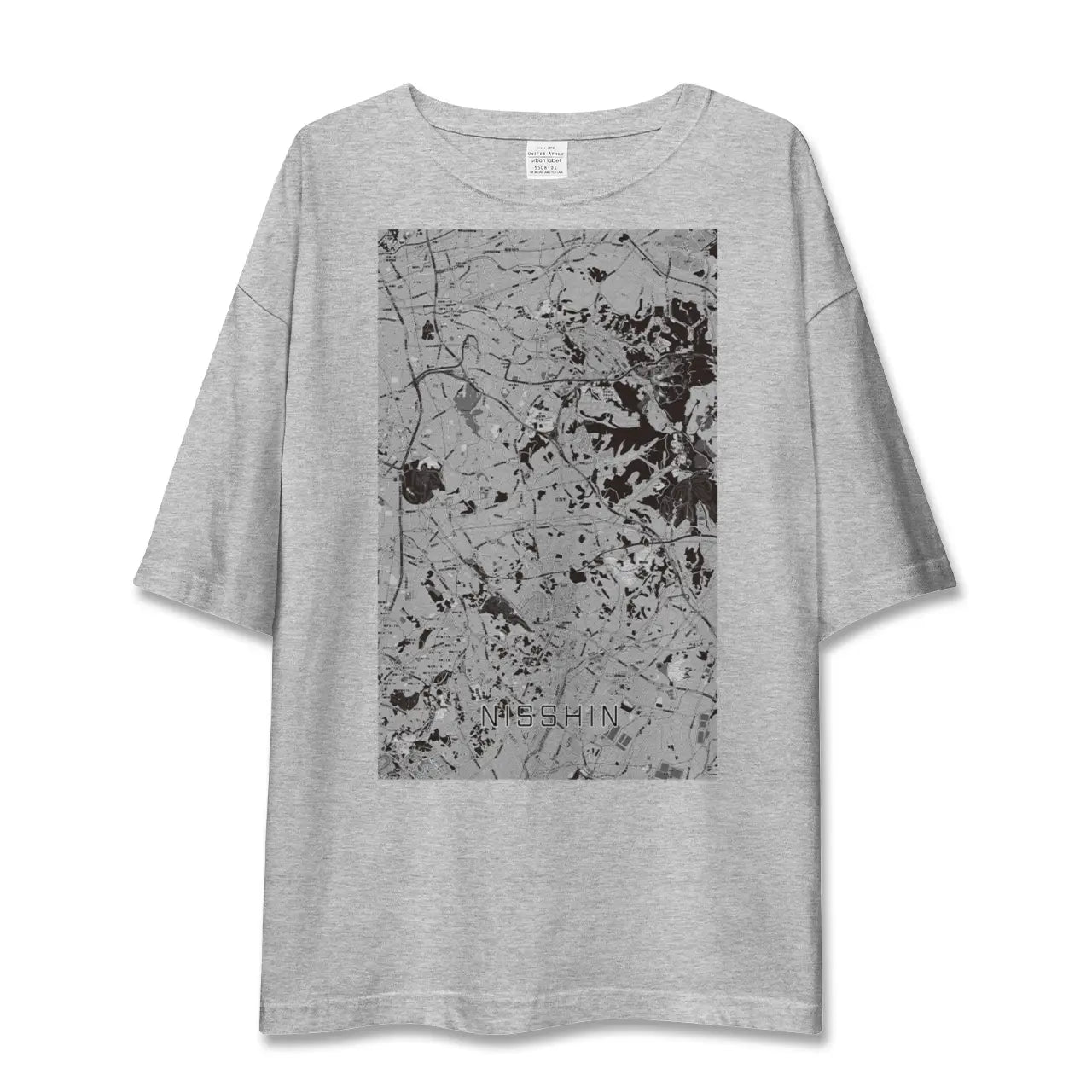 【日進(愛知県)(愛知県)】地図柄ビッグシルエットTシャツ
