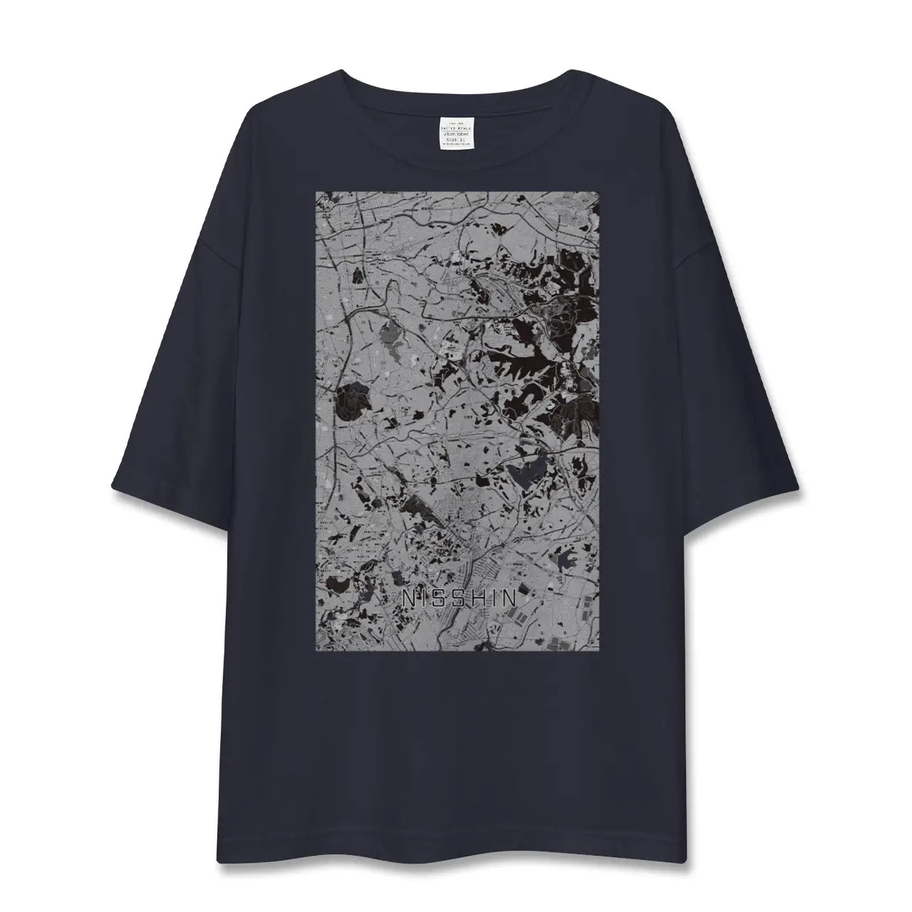 【日進(愛知県)(愛知県)】地図柄ビッグシルエットTシャツ