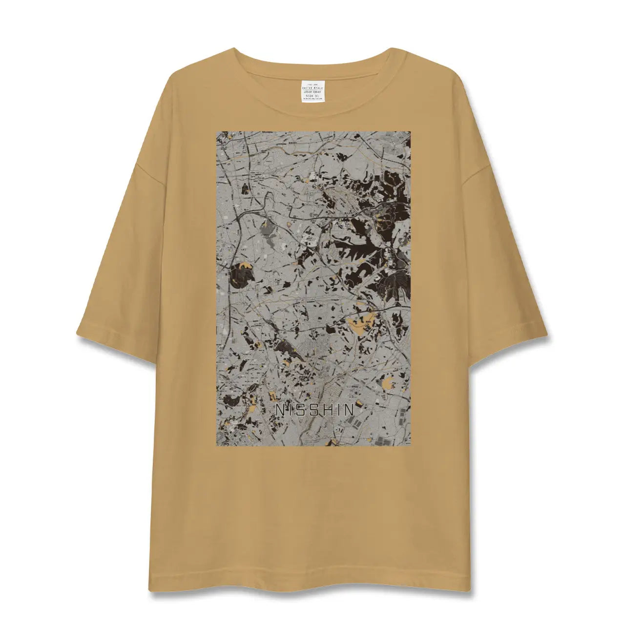【日進(愛知県)(愛知県)】地図柄ビッグシルエットTシャツ
