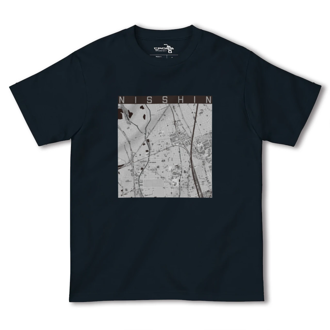 【日進(埼玉県)】地図柄ヘビーウェイトTシャツ
