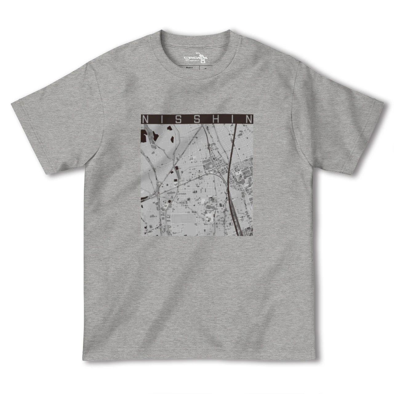 【日進(埼玉県)】地図柄ヘビーウェイトTシャツ