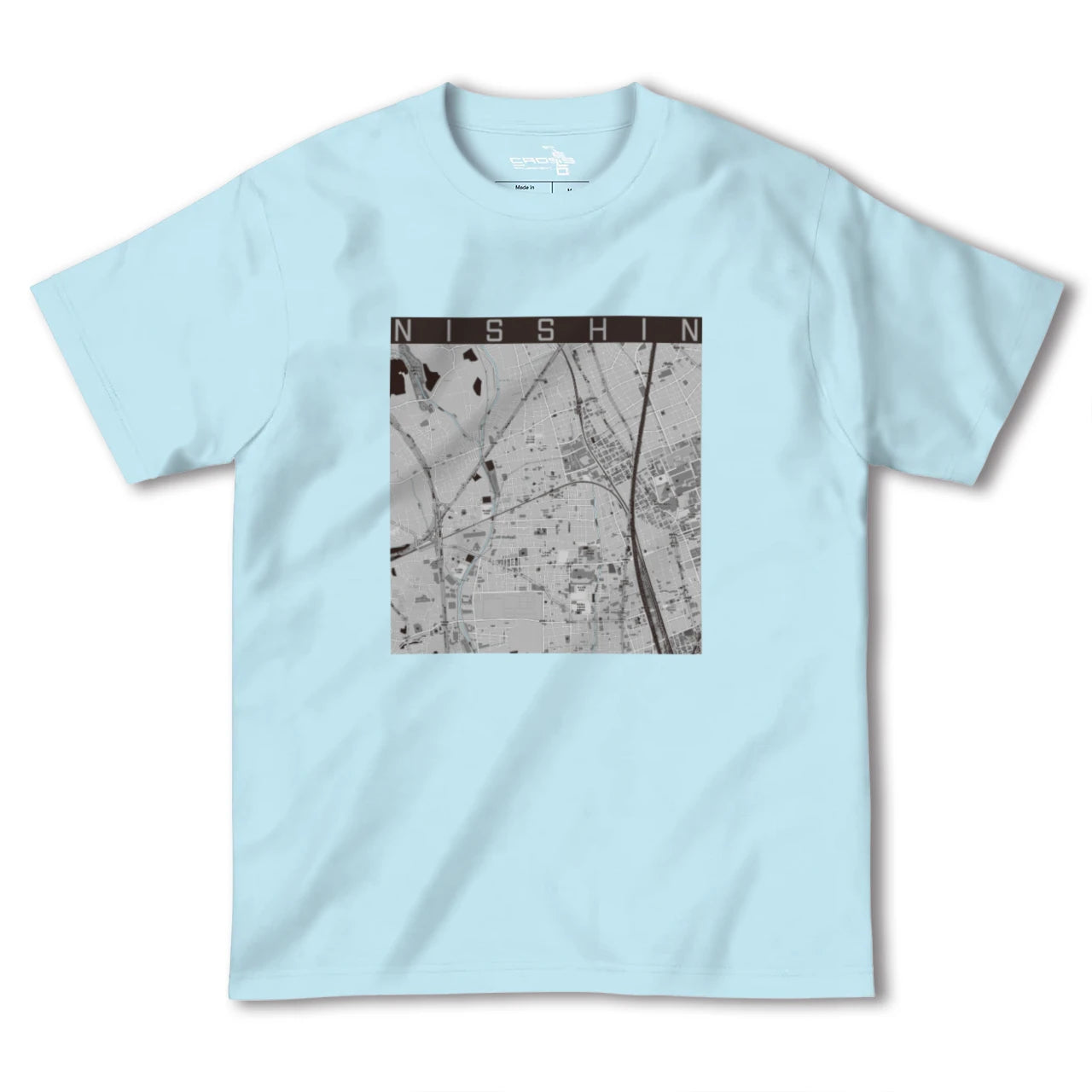 【日進(埼玉県)】地図柄ヘビーウェイトTシャツ