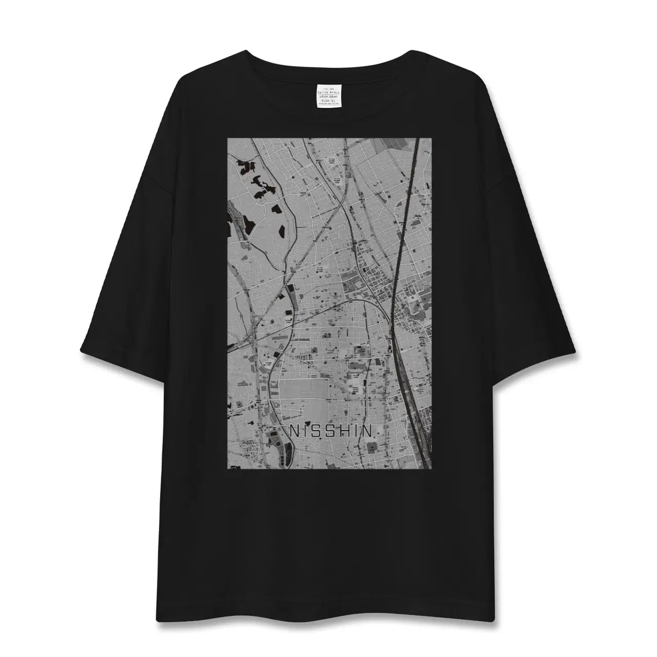 【日進(埼玉県)】地図柄ビッグシルエットTシャツ