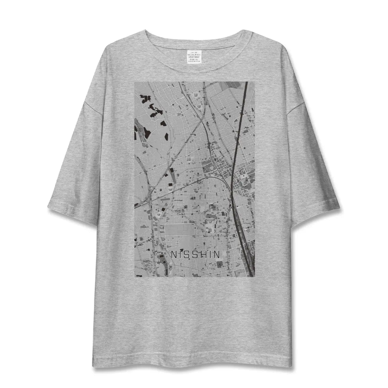 【日進(埼玉県)】地図柄ビッグシルエットTシャツ