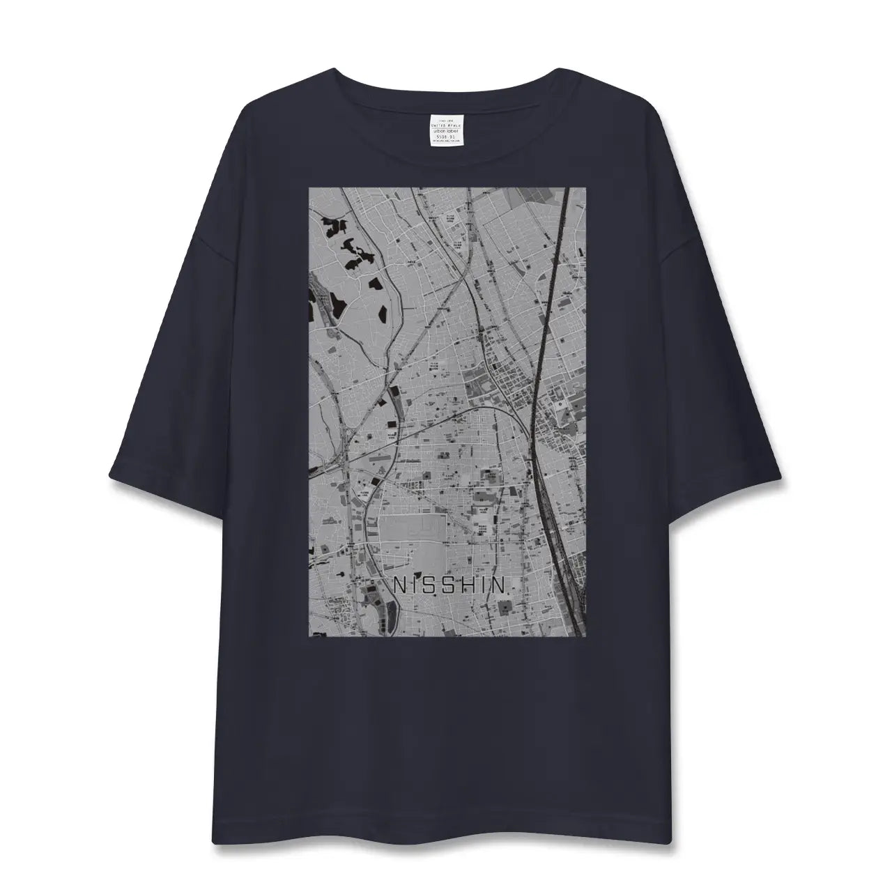 【日進(埼玉県)】地図柄ビッグシルエットTシャツ