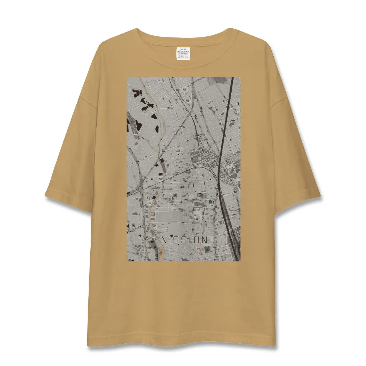 【日進(埼玉県)】地図柄ビッグシルエットTシャツ