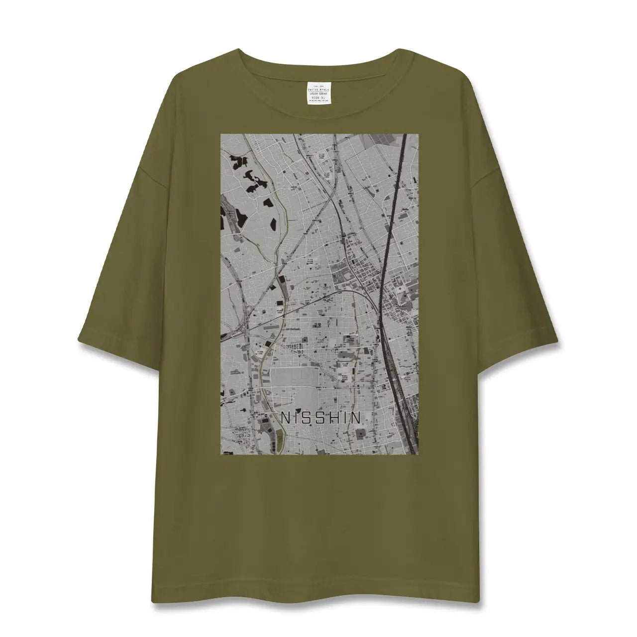 【日進(埼玉県)】地図柄ビッグシルエットTシャツ
