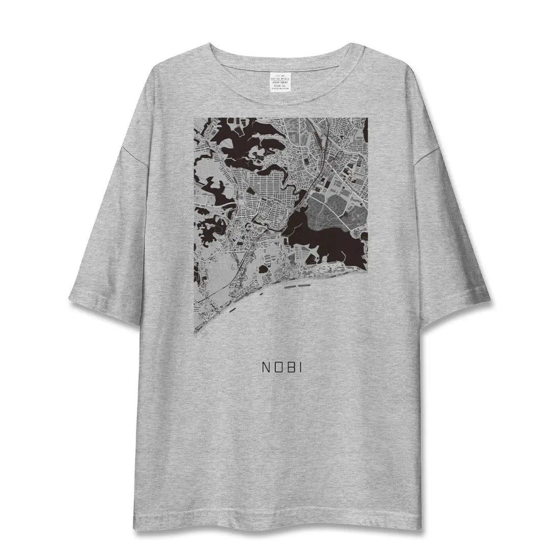【野比(神奈川県)】地図柄ビッグシルエットTシャツ