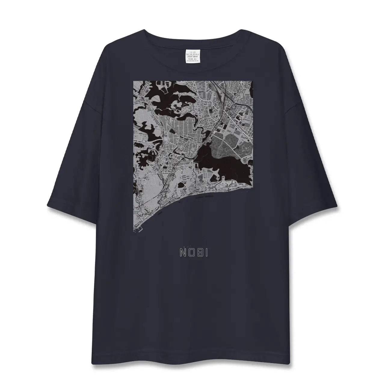 【野比(神奈川県)】地図柄ビッグシルエットTシャツ