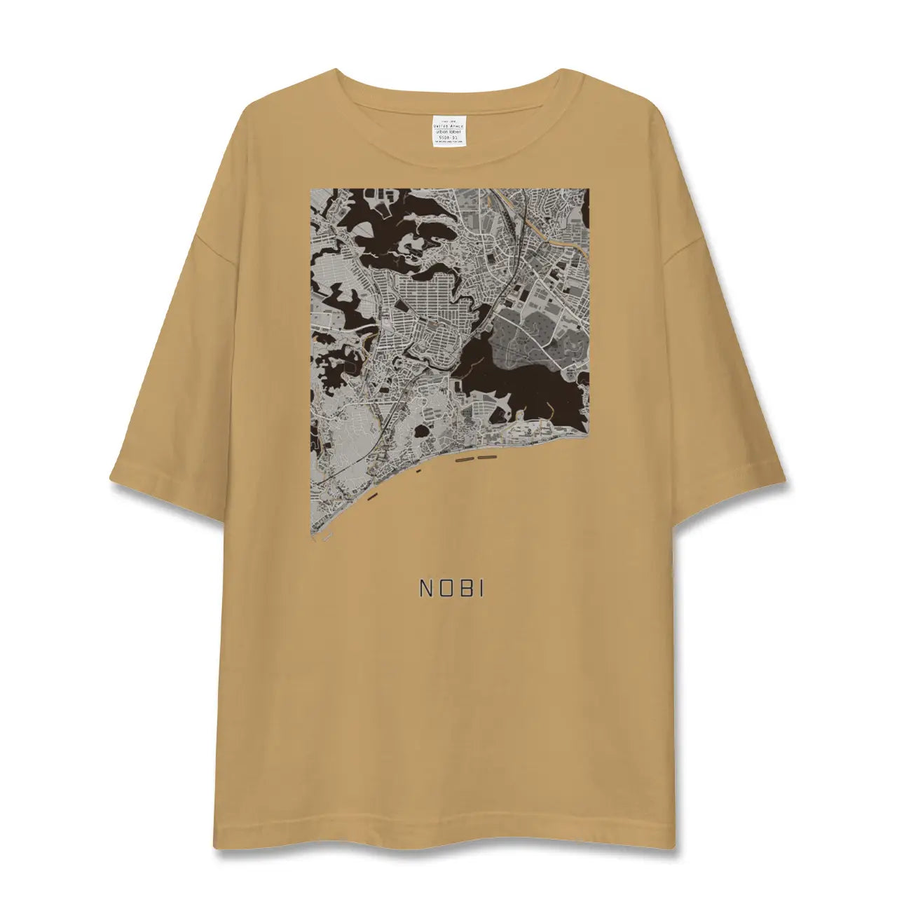 【野比(神奈川県)】地図柄ビッグシルエットTシャツ