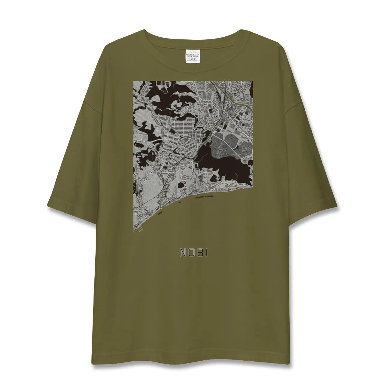 【野比(神奈川県)】地図柄ビッグシルエットTシャツ