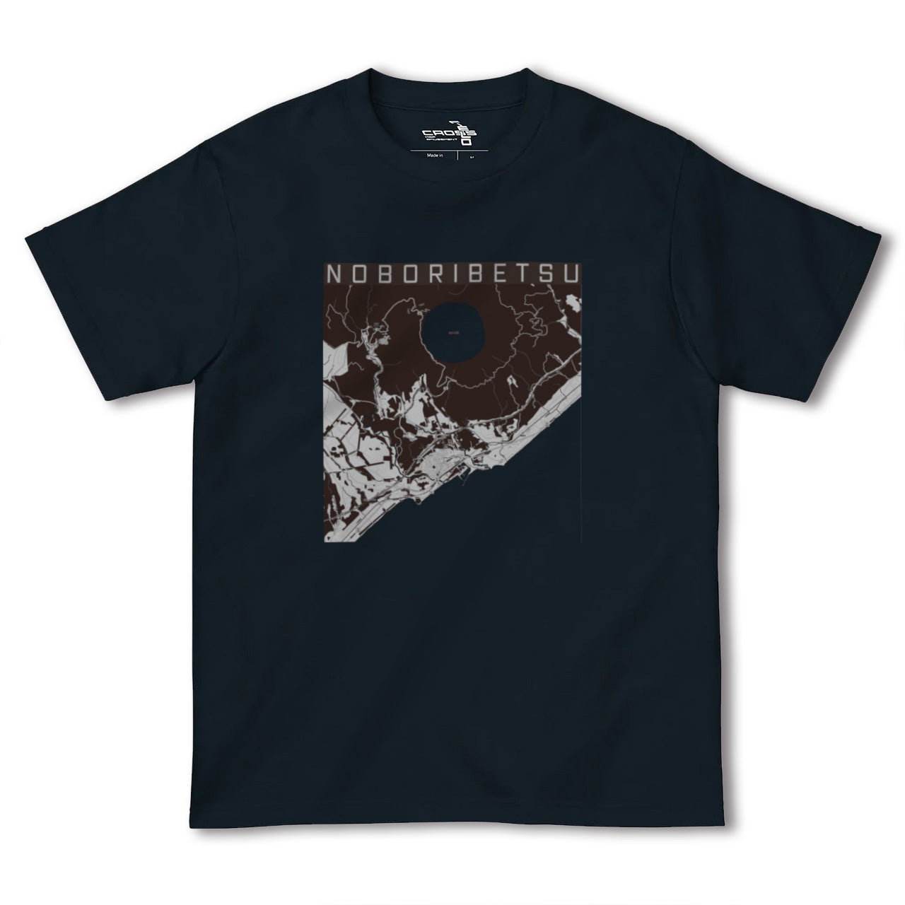 【登別(北海道)】地図柄ヘビーウェイトTシャツ