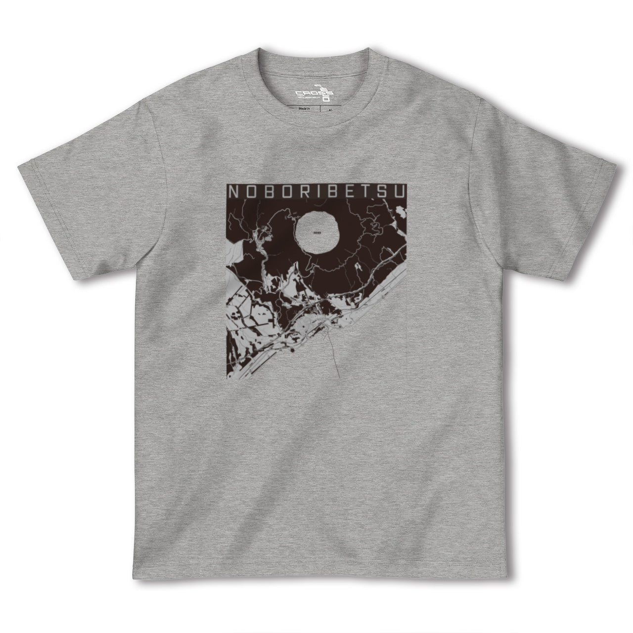 【登別(北海道)】地図柄ヘビーウェイトTシャツ