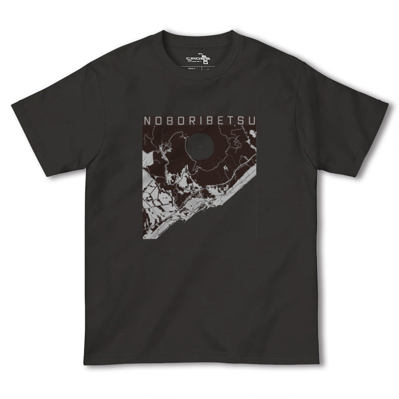 【登別(北海道)】地図柄ヘビーウェイトTシャツ