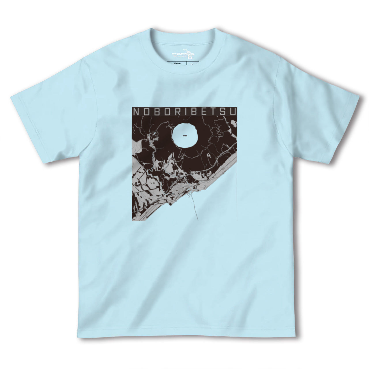 【登別(北海道)】地図柄ヘビーウェイトTシャツ