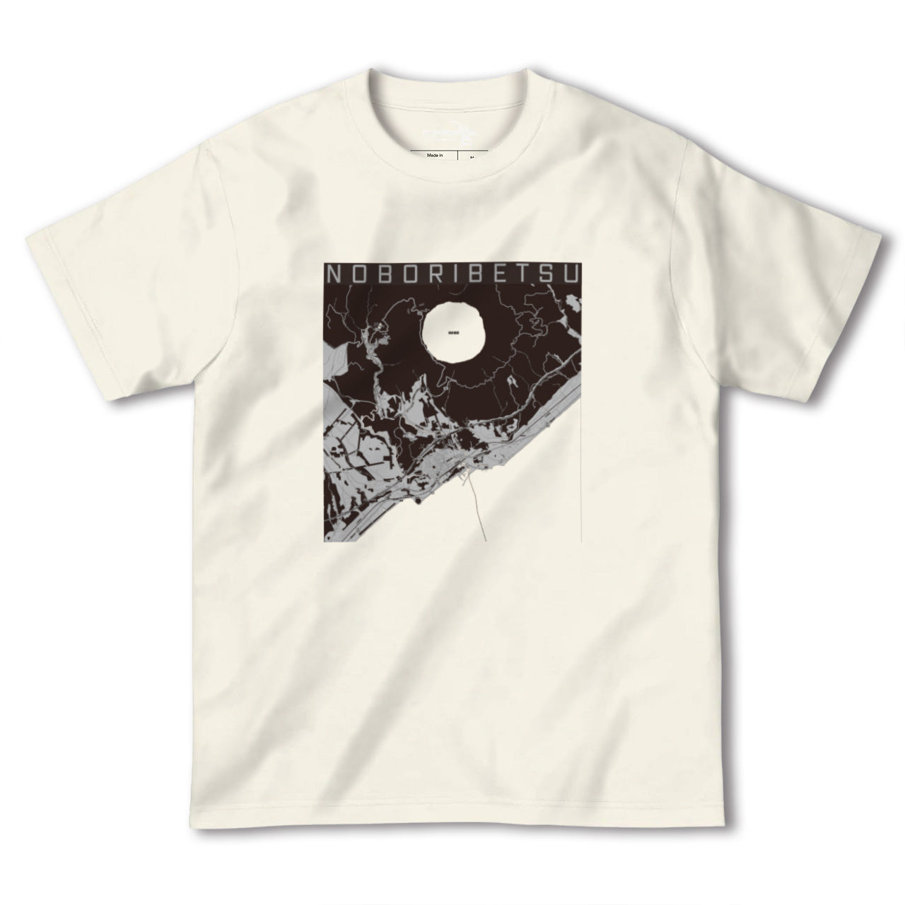 【登別(北海道)】地図柄ヘビーウェイトTシャツ