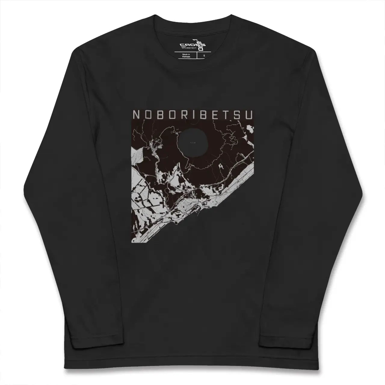 【登別(北海道)】地図柄ロングスリーブTシャツ