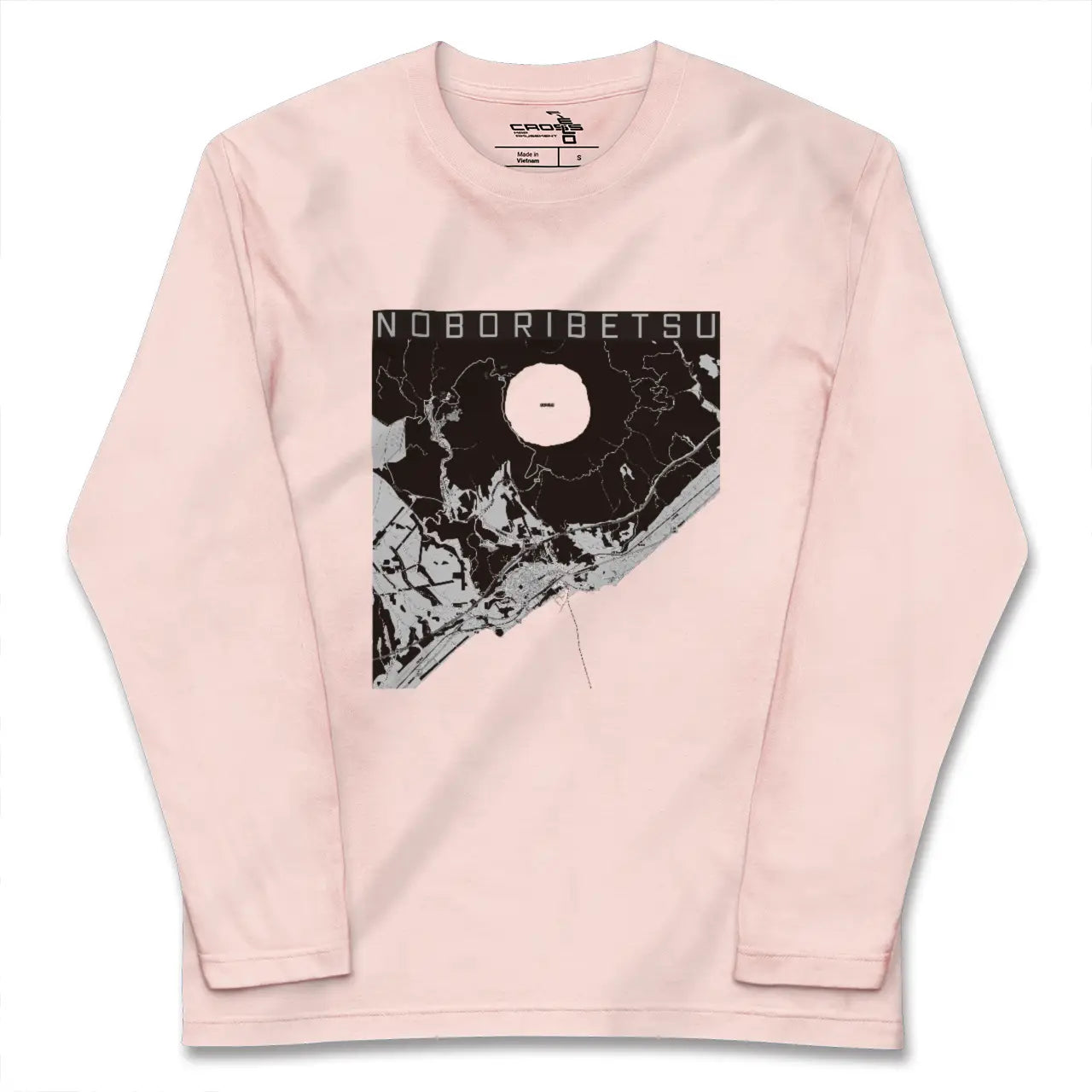 【登別(北海道)】地図柄ロングスリーブTシャツ