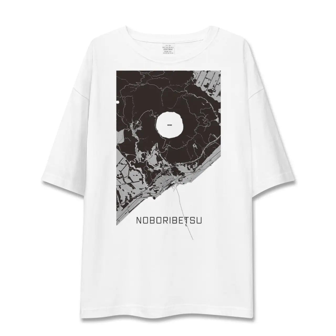 【登別(北海道)】地図柄ビッグシルエットTシャツ