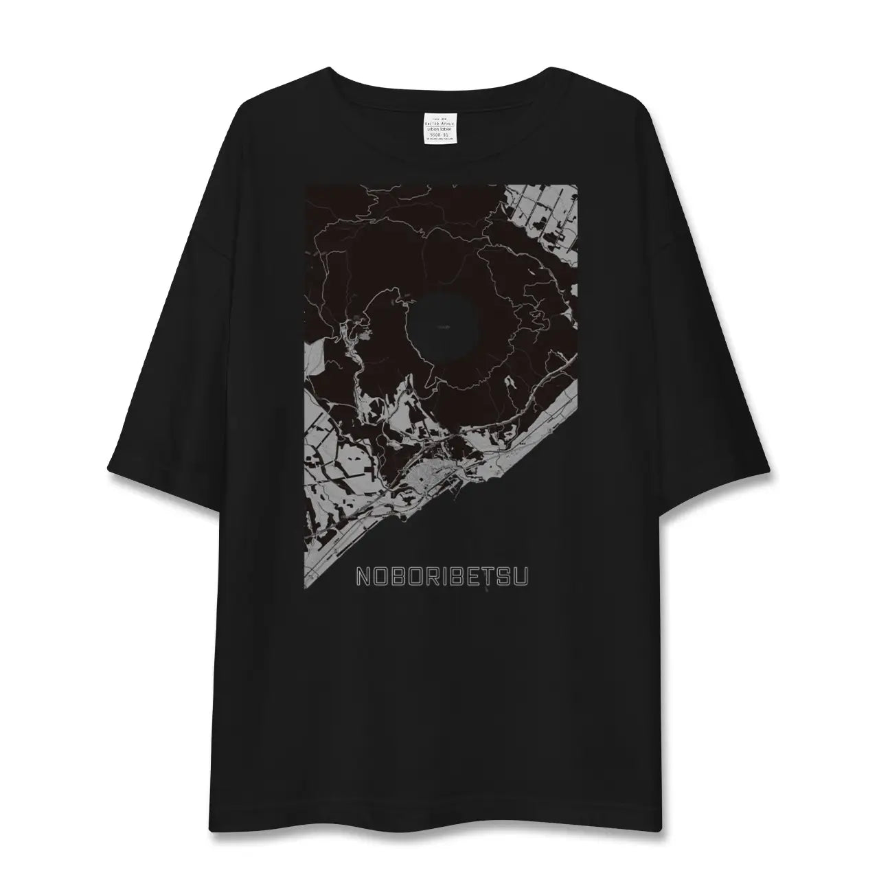 【登別(北海道)】地図柄ビッグシルエットTシャツ