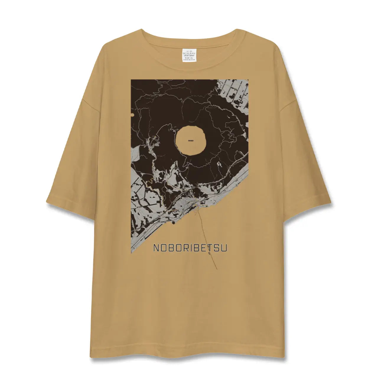 【登別(北海道)】地図柄ビッグシルエットTシャツ