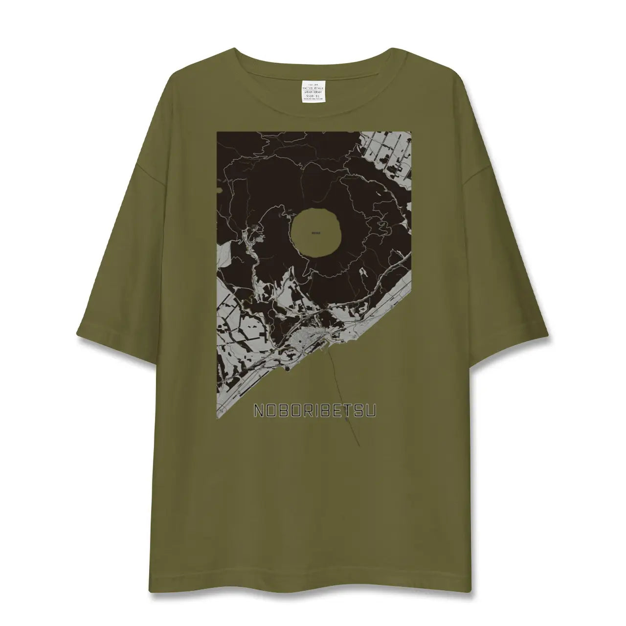 【登別(北海道)】地図柄ビッグシルエットTシャツ