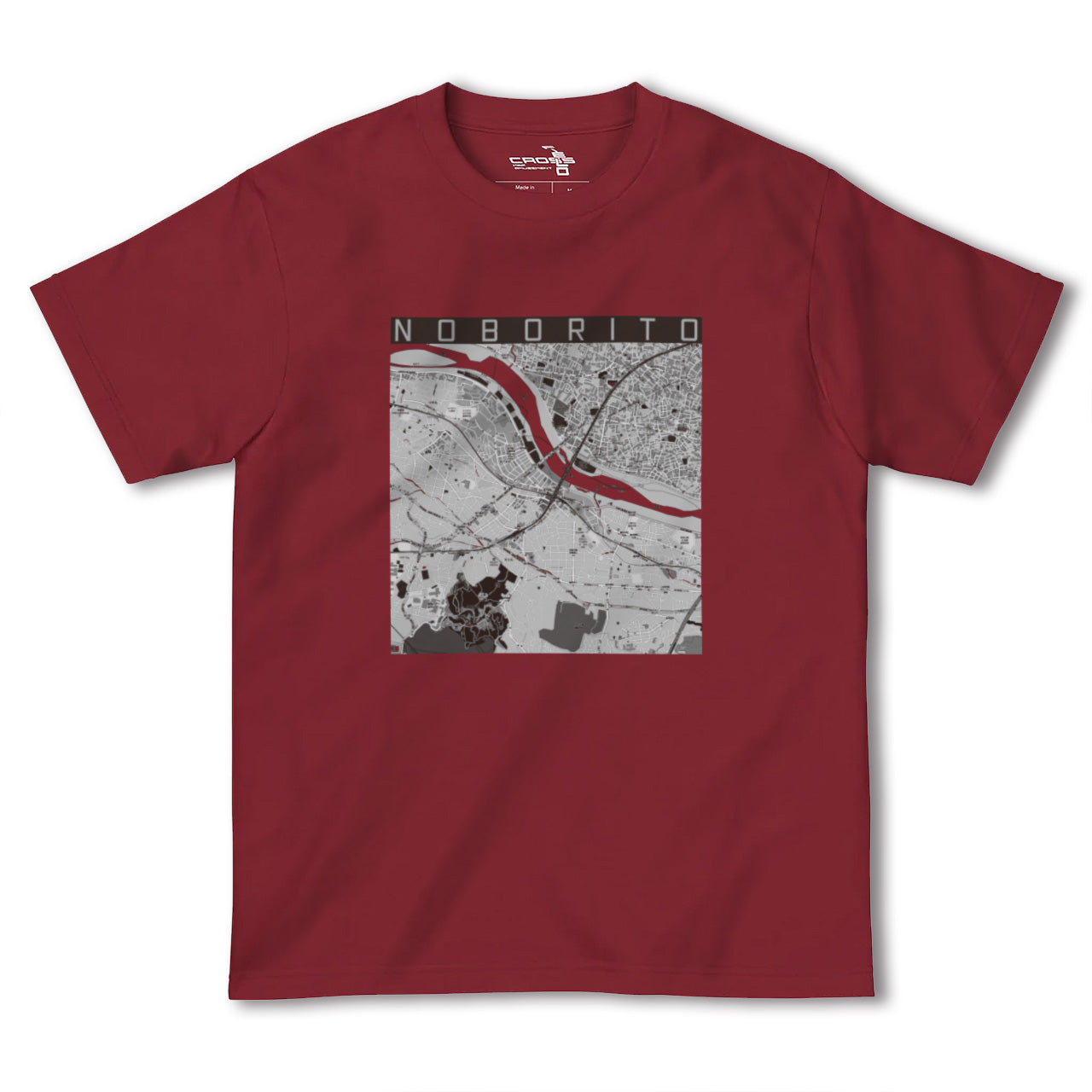 【登戸(神奈川県)】地図柄ヘビーウェイトTシャツ