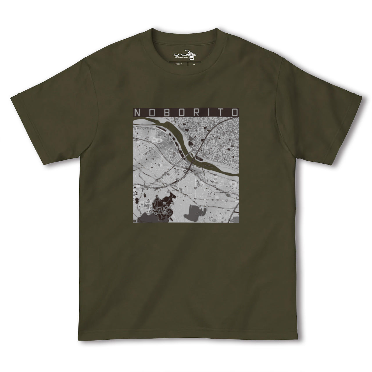【登戸(神奈川県)】地図柄ヘビーウェイトTシャツ