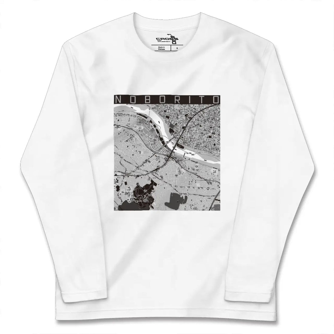 【登戸(神奈川県)】地図柄ロングスリーブTシャツ