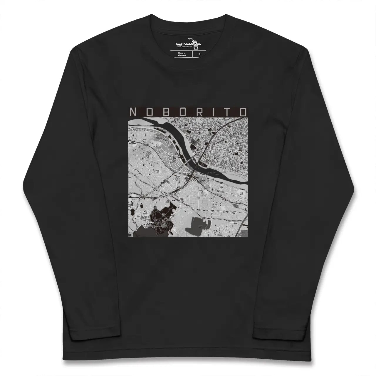 【登戸(神奈川県)】地図柄ロングスリーブTシャツ