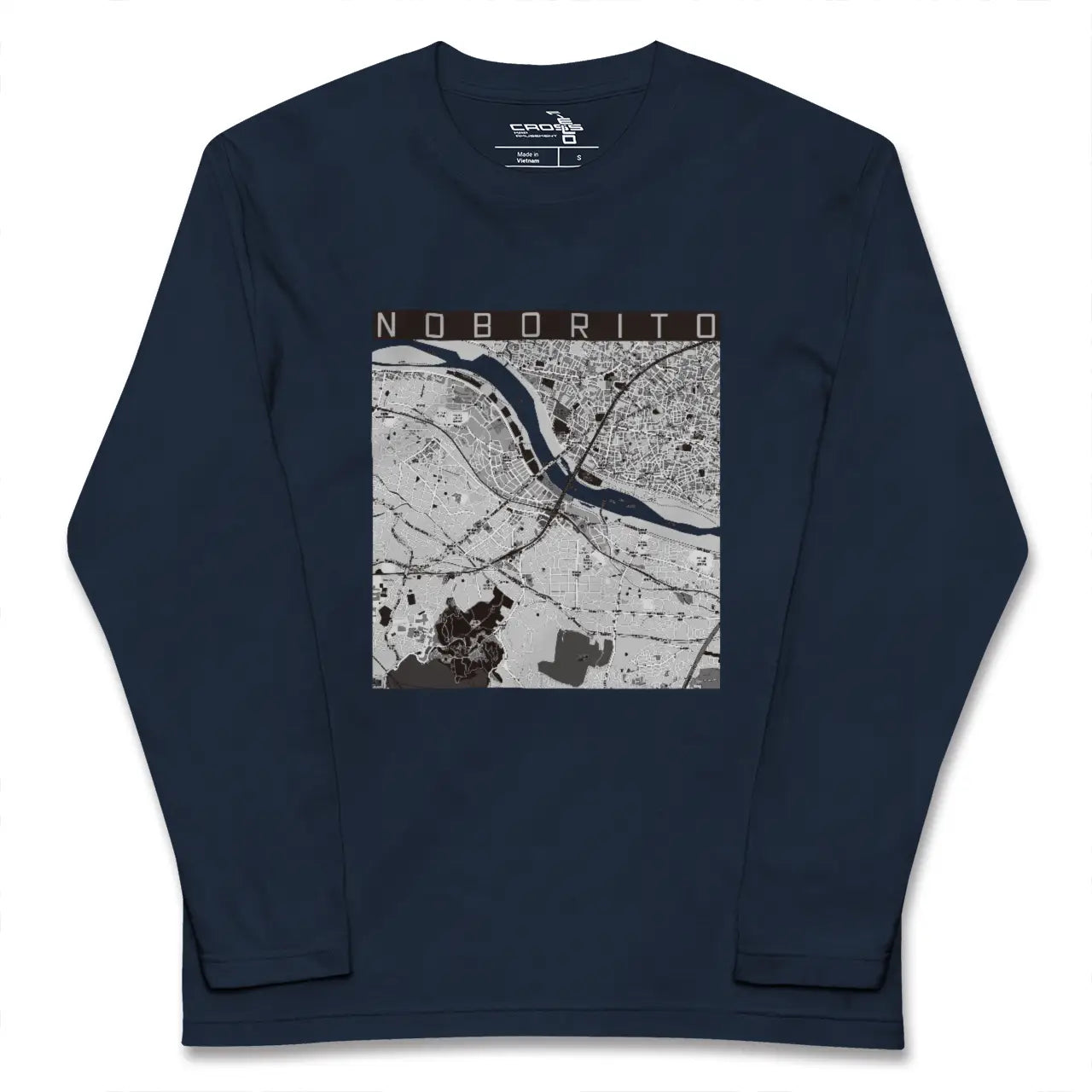 【登戸(神奈川県)】地図柄ロングスリーブTシャツ