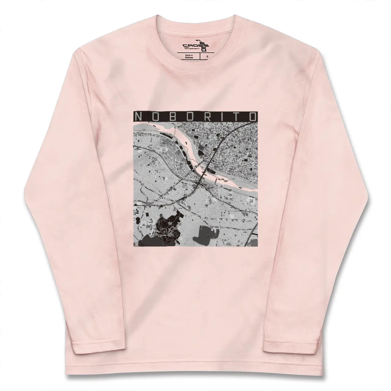 【登戸(神奈川県)】地図柄ロングスリーブTシャツ