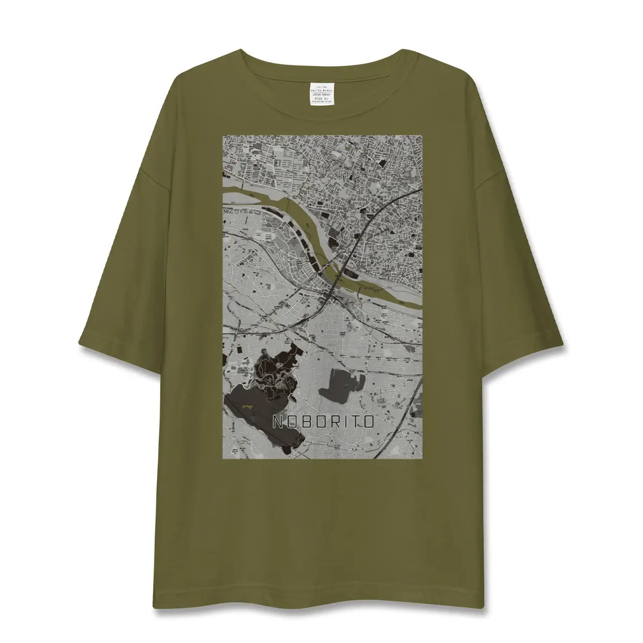 【登戸(神奈川県)】地図柄ビッグシルエットTシャツ