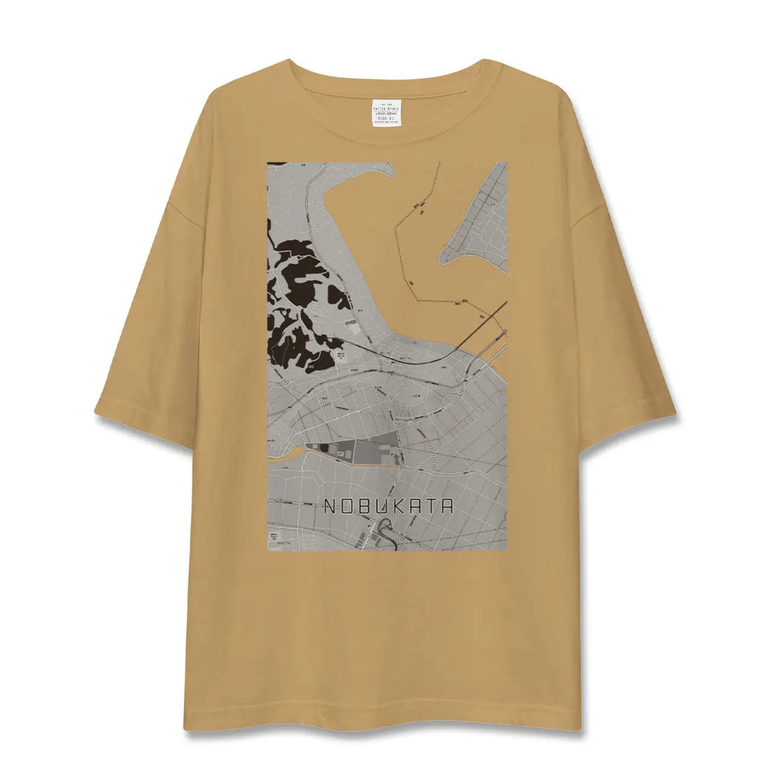 【延方(茨城県)】地図柄ビッグシルエットTシャツ