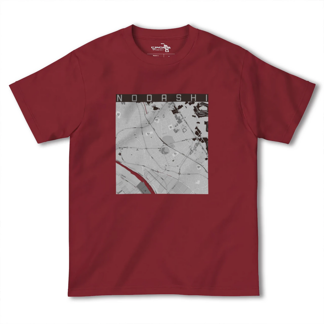 【野田市(千葉県)】地図柄ヘビーウェイトTシャツ