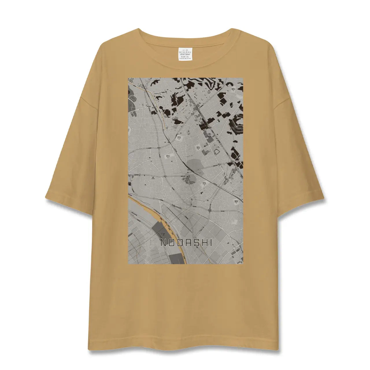 【野田市(千葉県)】地図柄ビッグシルエットTシャツ