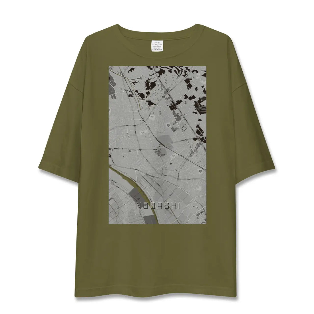 【野田市(千葉県)】地図柄ビッグシルエットTシャツ