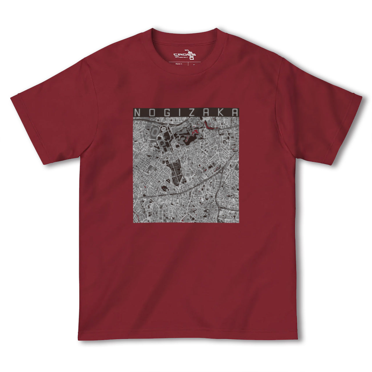 【乃木坂(東京都)】地図柄ヘビーウェイトTシャツ