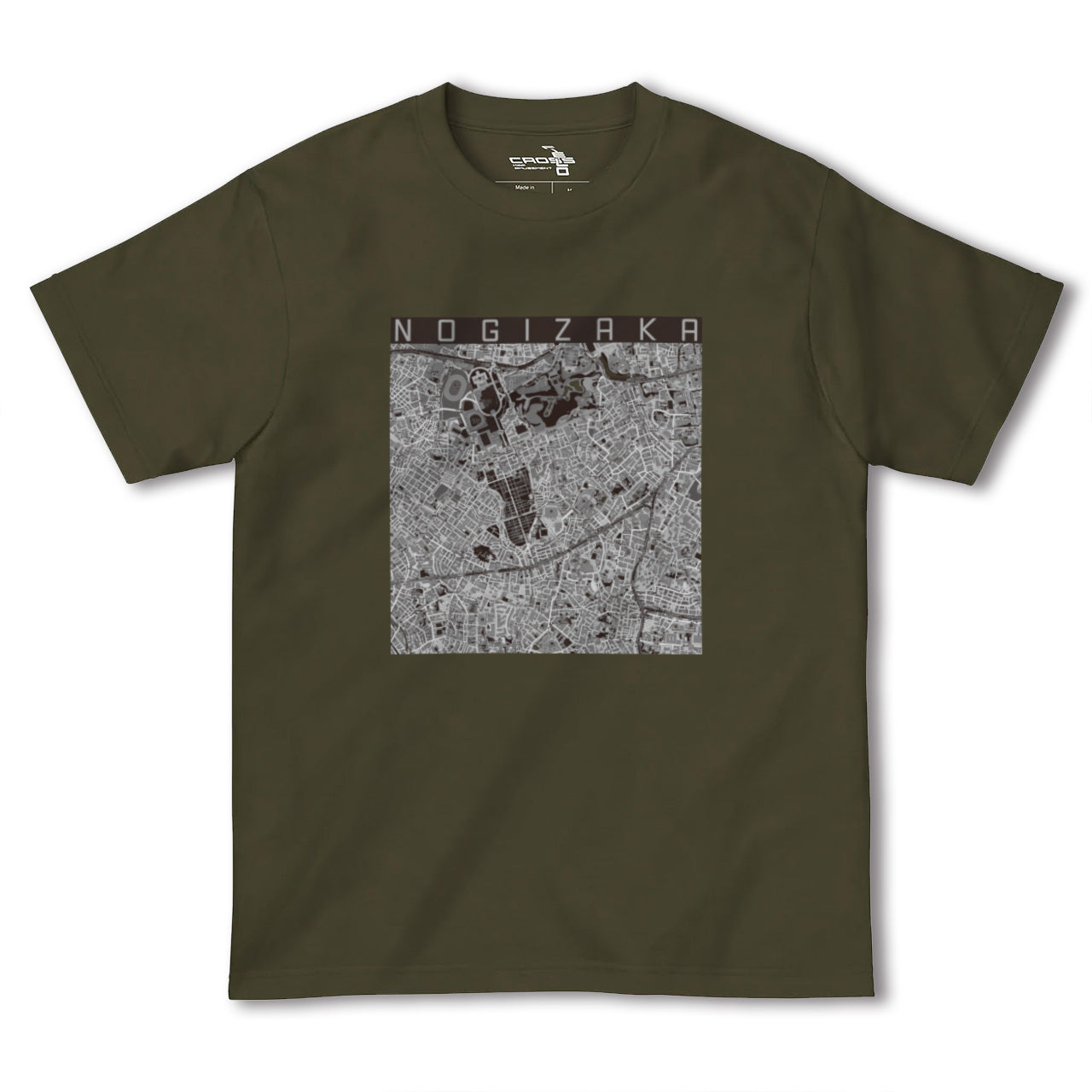 【乃木坂(東京都)】地図柄ヘビーウェイトTシャツ