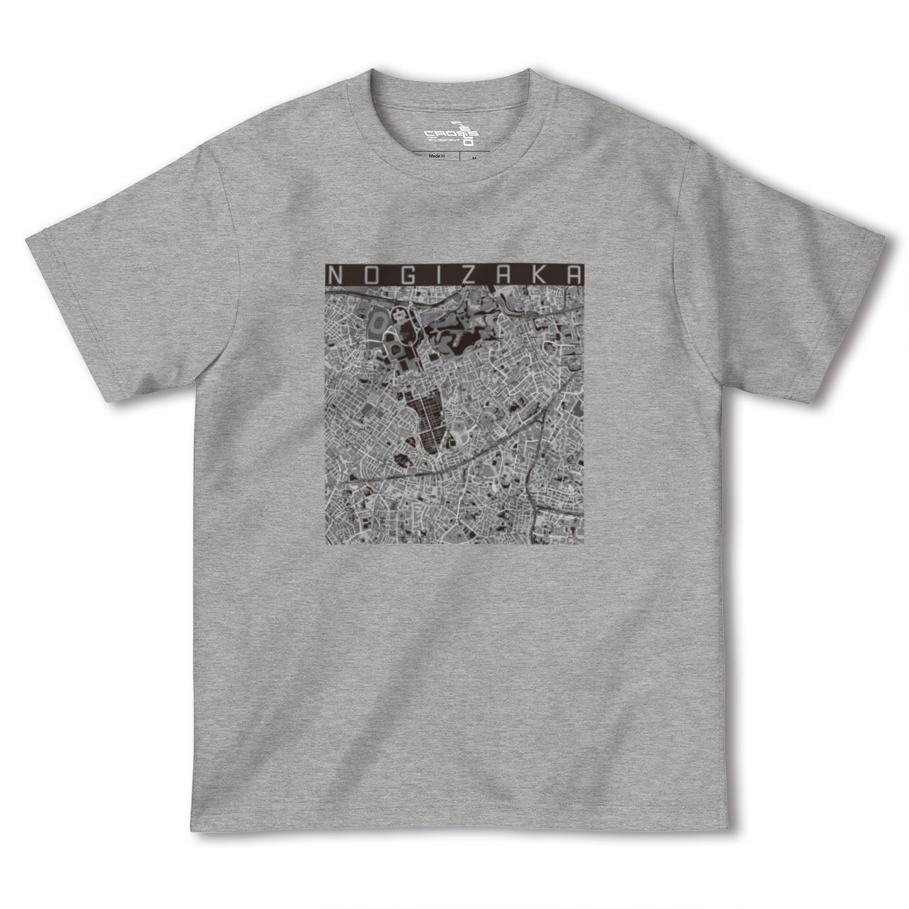 【乃木坂(東京都)】地図柄ヘビーウェイトTシャツ