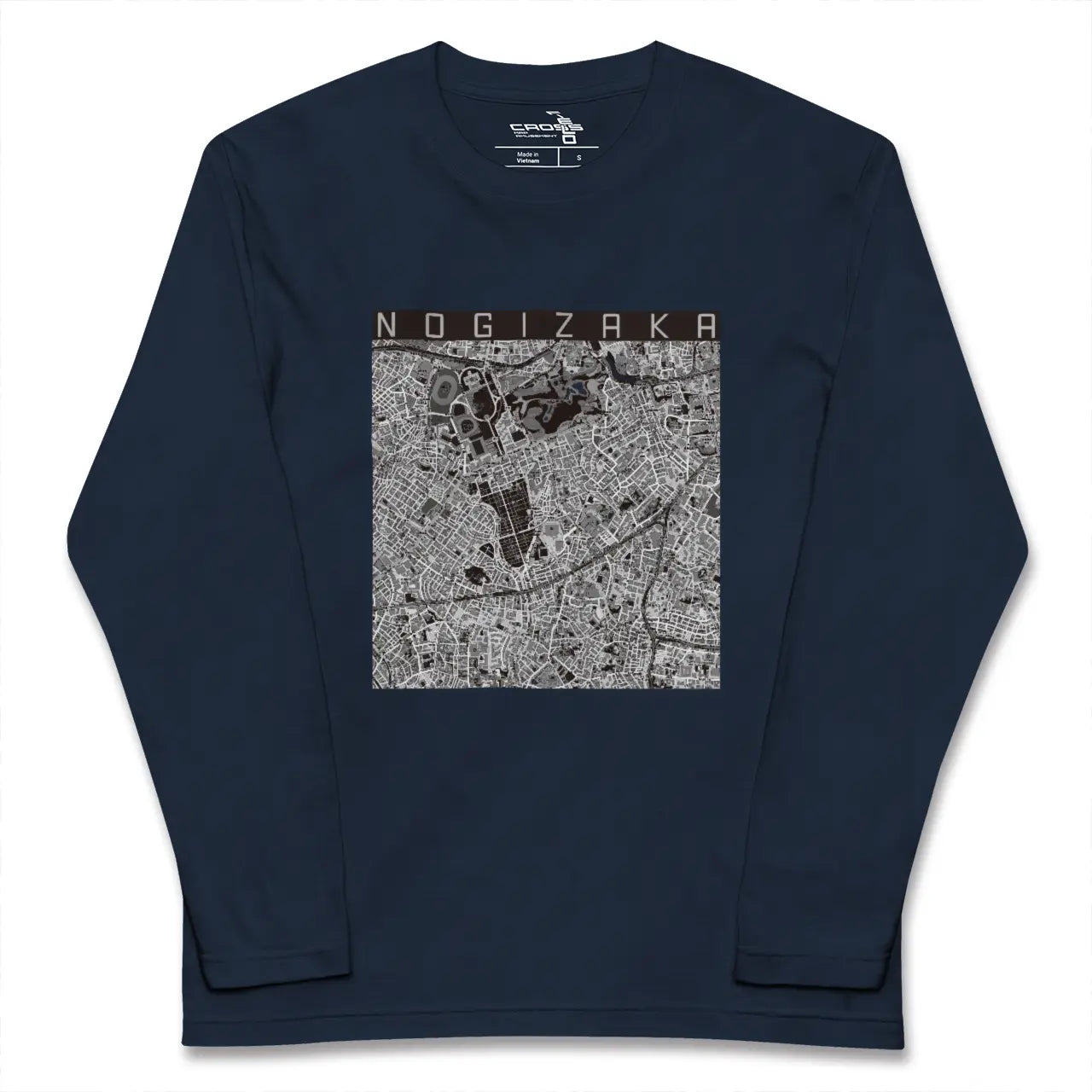 【乃木坂(東京都)】地図柄ロングスリーブTシャツ