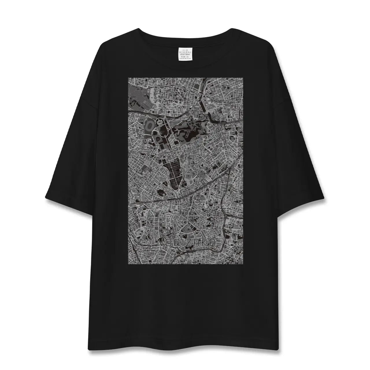 【乃木坂(東京都)】地図柄ビッグシルエットTシャツ