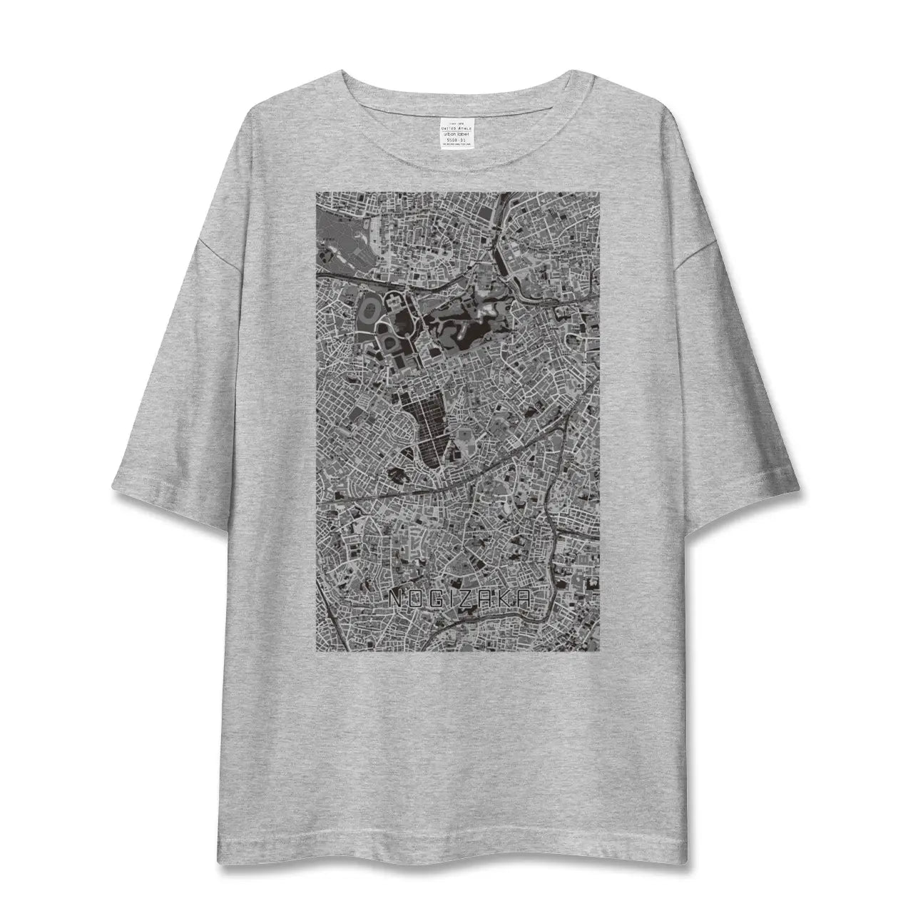 【乃木坂(東京都)】地図柄ビッグシルエットTシャツ