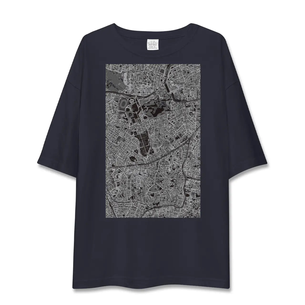【乃木坂(東京都)】地図柄ビッグシルエットTシャツ